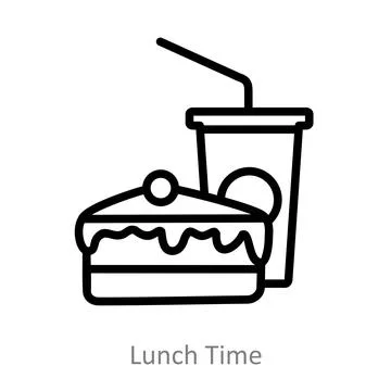 Lunch Time Stock Illustration