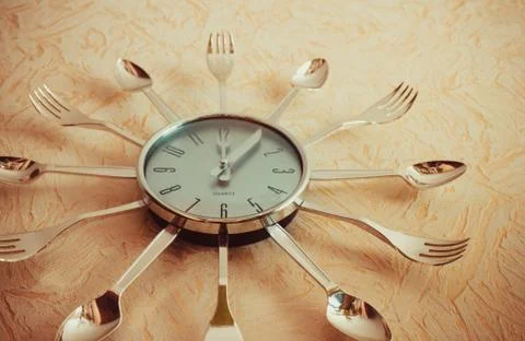Lunch time, at the table! Stock Photos