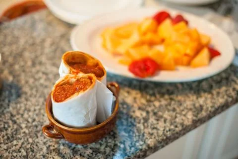 Lunch wrap Stock Photos