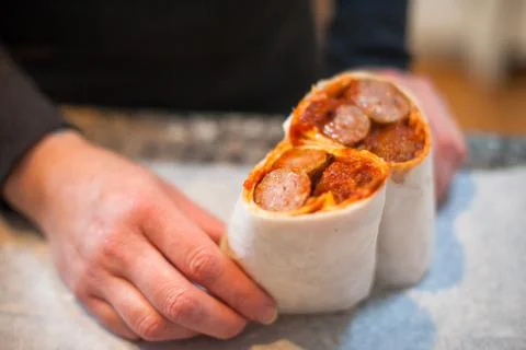 Lunch wrap 스톡 사진