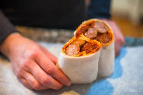 Lunch wrap Stock Photos