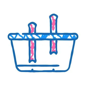 Lunchbox constructor icon doodle illustration Stock Illustration