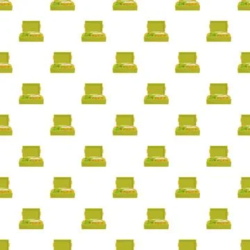 Lunchbox food pattern for seamless design Stock Illustration