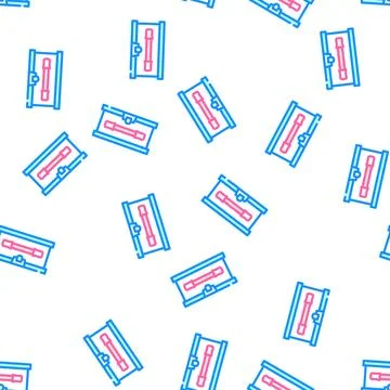 Lunchbox with handle vector seamless pattern Illustration