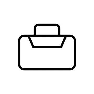 Lunchbox icon vector. Isolated contour symbol illustration 스톡 일러스트