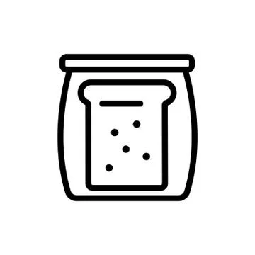 Lunchbox icon vector. Isolated contour symbol illustration 库存插图