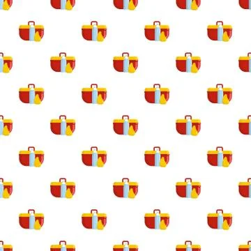 Lunchbox pattern seamless vector 库存插图