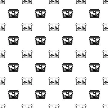 Lunchbox pattern showing healthy meal food container 스톡 일러스트