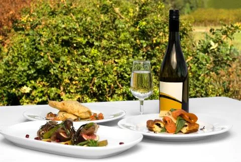Luncheon menu Foto stock