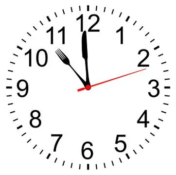 Lunchtime Stock Illustration