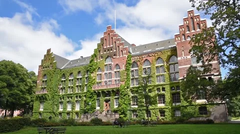 Lund University Library Stock Footage 66423714