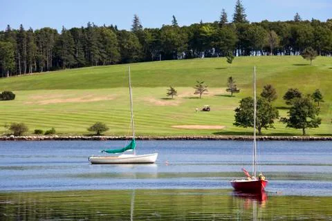 Lunenburg harbor Stock Photos