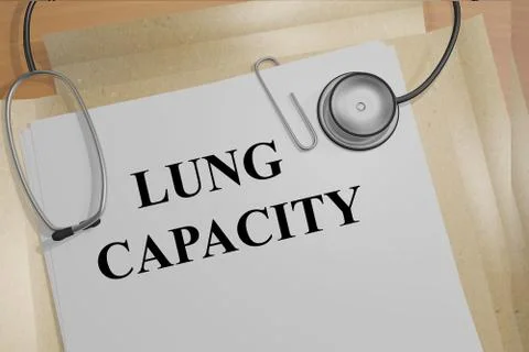 Lung Capacity concept Illustrazione stock