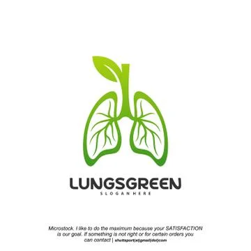 Lung care logo designs vector, Nature Lungs logo concept vector, Lungs Health Stock Illustration