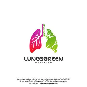Lung care logo designs vector, Nature Lungs logo concept vector, Lungs Health Stock Illustration