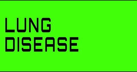 Lung disease text green screen, masked glitched effect. Stock Footage 132622571