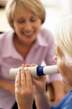 Lung function test Stock Photos