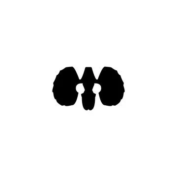 Lung icon. Simple style lung disease poster background symbol. Lung brand l.. Stock Illustration