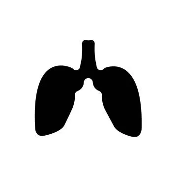 Lung icon a vector design illustration. Lungs icon vector design Stock Illustration