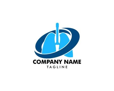 Lung Logo Template Design Vector Stockillustratie
