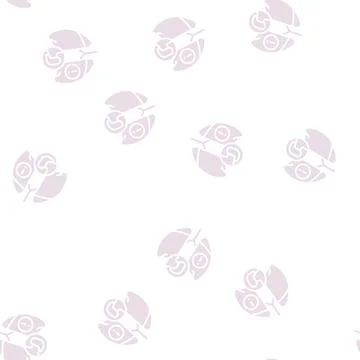 Lung or breathing problems glyph seamless pattern Stock Illustration