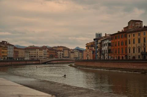 Lungarno Pisa. Stock Photos