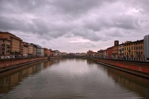 Lungarno Pisa Stock Photos