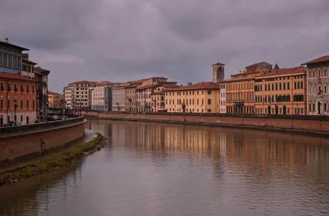 Lungarno Pisa. Stock Photos