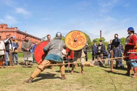 Lunge with a sword. Photos