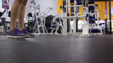 Lunges in Gym Stock-Footage 49546310