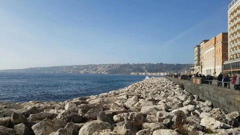Lungomare of Naples Stock-Footage 86950221