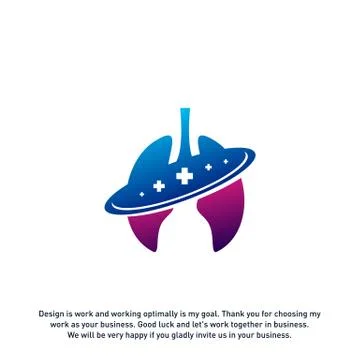 Lungs Care Logo Template Design Vector, Lungs health Design Concept,Creative, Stock Illustration