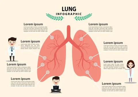 Lungs Concept. 스톡 일러스트