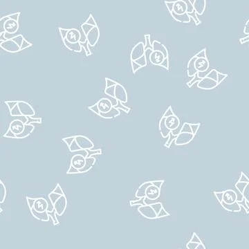 Lungs cutting ache line vector seamless pattern イラスト素材