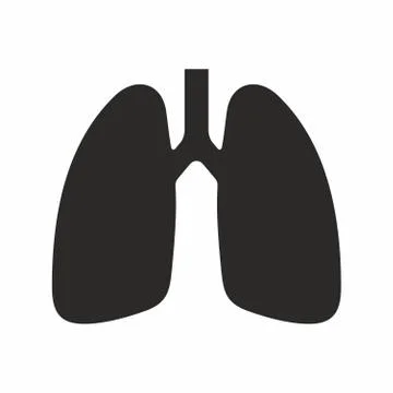 Lungs icon. Illustrazione stock