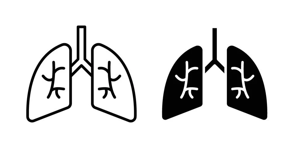 Lungs icon vector design. EPS10 Stock Illustration