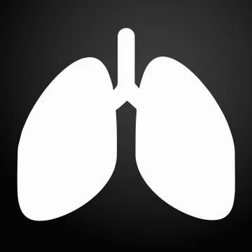 Lungs Icon. Vector Illustration Stock Illustration
