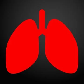 Lungs Icon. Vector Illustration Stock Illustration
