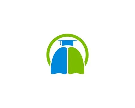 Lungs Learn logo template Stock Illustration