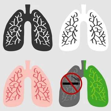 The lungs of man Stock Illustration