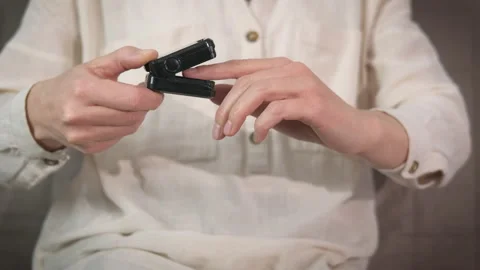 Lungs problems and pulseoximeter. Stock Footage 181659314