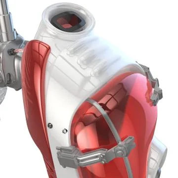 Lungs robot concept Stock Illustration