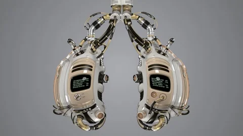 LUNGS TURNAROUND-bright Stock Footage 254344997