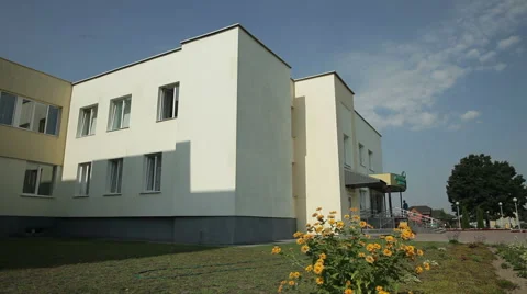 Luninets, Belarus, August 8, 2015: Luninetsky central regional hospital - 8 Stock Footage 59590780