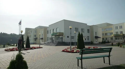 Luninetsky central regional hospital Stock Footage 59590652
