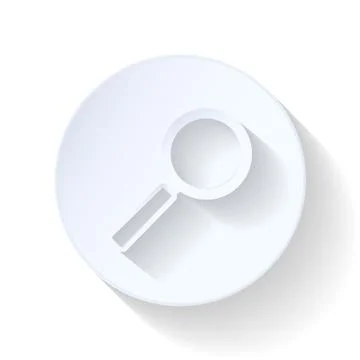 Lupe flat icon Stock Illustration