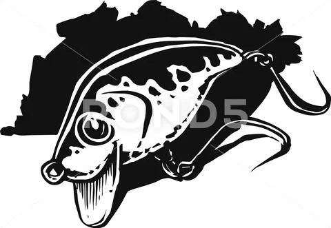 Lure, bait for fishing with a spinning reel Stock Illustration