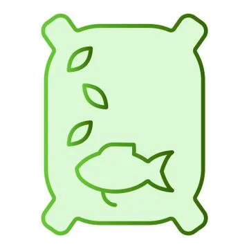 Lure flat icon. Fish feed green icons in trendy flat style. Food for fish Stock-Illustration