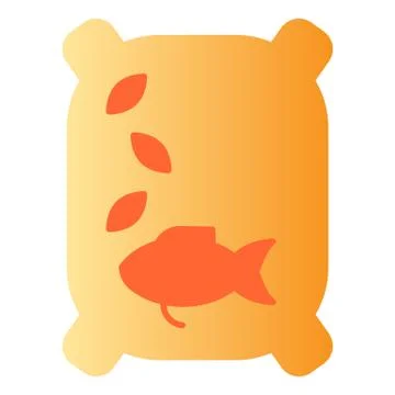 Lure flat icon. Fish feed color icons in trendy flat style. Food for fish Ilustración de archivo