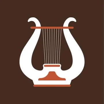 Lure flat vector icon. Folk music instrument Stock-Illustration